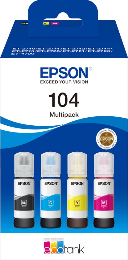 MULTIPACK-ORIGINALE-104-PER-EPSON-ECOTANK-C13T00P640